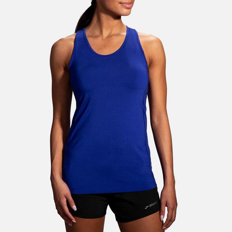 Brooks Pick-Up Running Tank Top - Women's - Blue (21705-VXGM)